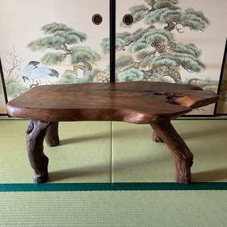 座卓、ローテーブル、天然木