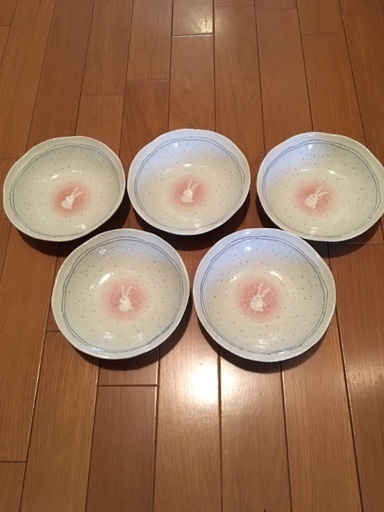 うさぎ柄 深鉢皿