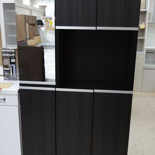 大川家具 シューズボックス ハイタイプ ミラー付き 75リアルC(H)DBR 【ユーズドユーズ名古屋天白店】 J511 - 日進市