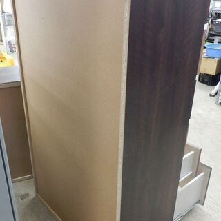 6段チェスト 幅79㎝ 木製 カラフル ブラウン レール式 タンス 衣類収納