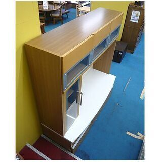 〇 札幌【松田家具 TVボード】幅156.5cm 壁面収納 上下分割可能 大川家具 ウルフMTV テレビボード AVボード TV台 テレビ台 本郷通店 〇 札幌【松田家具 TVボード】幅156.5cm 壁面収納 上下分割可能 大川家具