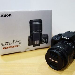 【苫小牧バナナ】美品 Canon EOS kiss X7 EF-S 18-55 IS STM Kit デジタル一眼レフカメラ レンズキット ショット数9100 付属完備♪ 苫小牧バナナ】美品 Canon EOS kiss X7 EF-S 18-55 IS STM Kit デジタル