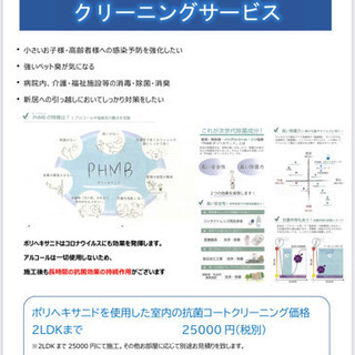 健康の為の抗菌コートクリーニングサービス