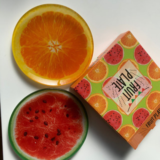 フルーツ🍉🍊ガラス皿