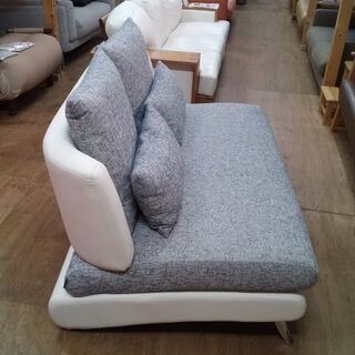 【店舗同時販売中】　ＡＲＭＯＮＩＡ　アルモニア　べラカーバ　３人掛けソファー　レギュラーサイズ　白＆グレー　【店頭ご来店購入限定】