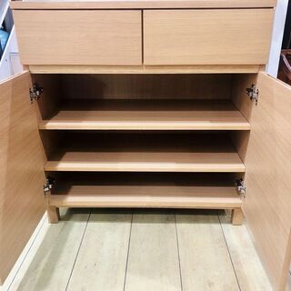 トレファク花小金井店】無印良品 キャビネット オーク材 中古家具