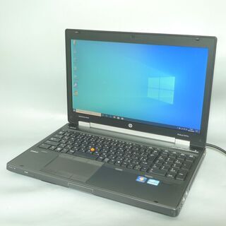 送料無料 新品SSD480GB ノートPC 中古良品 フルHD 15.6型 HP 8570w Core i7