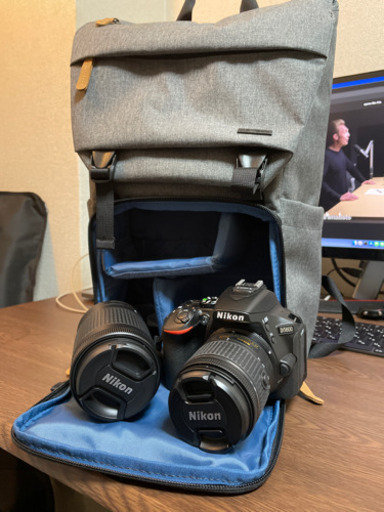 Nikon D5600 レンズ、バッグ付き
