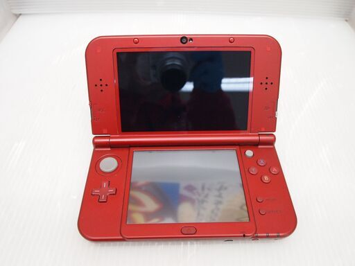 【引取限定】 任天堂　NEW 3DS LL　本体のみ　中古品　RED-001　モンスターハンター柄 【ハンズクラフト八幡西店】