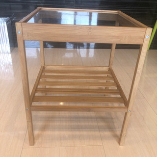 IKEA☆IKEA ガラスサイドテーブル