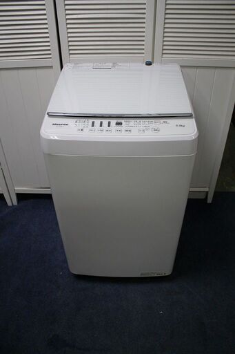 R2476) Hisense ハイセンス 全自動洗濯機 ガラストップ 洗濯容量5.5 ...