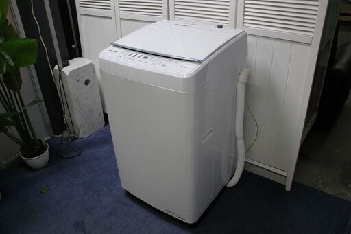 R2476) Hisense 中古 ハイセンス　全自動洗濯機　ガラストップ　洗濯容量5.5㎏　HW-G55B-W　20年 2020年製! 洗濯機 店頭取引大歓迎♪