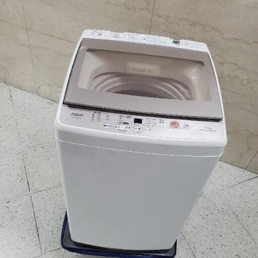 ■配送・設置可■2019年製 AQUA アクア 7.0kg 全自動洗濯機 AQW-GV70G