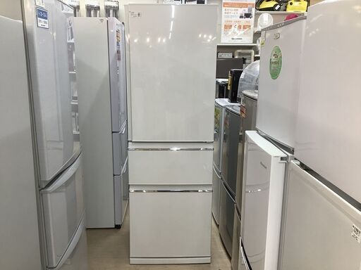 安心の1年保証付！2020年製 MITSUBISHI(三菱)の3ドア冷蔵庫「MR-CX37E-W」