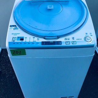 ✨乾燥機能付き✨‼️大容量‼️201番 SHARP✨電気洗濯乾燥 ✨乾燥機能付き✨‼️大容量‼️201番 SHARP✨電気洗濯乾燥