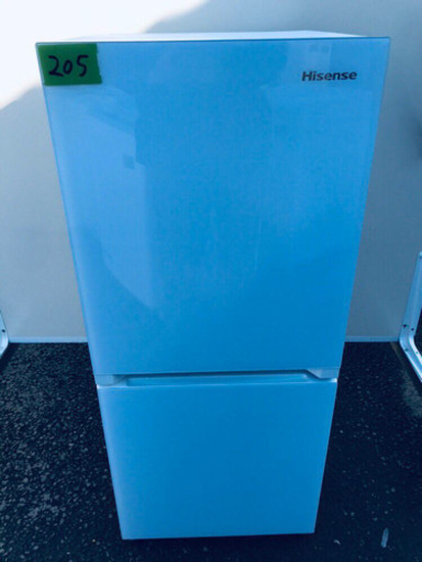 ✨高年式✨205番 Hisense✨2ドア冷凍冷蔵庫✨HR-G13A-W‼️