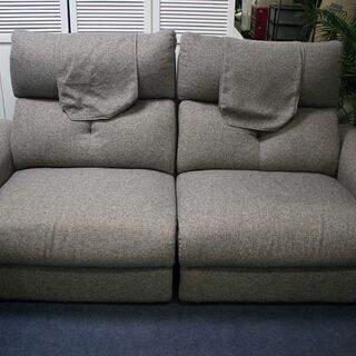 R2517) NITORI 中古 ニトリ 3人用電動布張りリクライニングソファ ピュール MO 2019年製! ソファ 店頭取引大歓迎♪