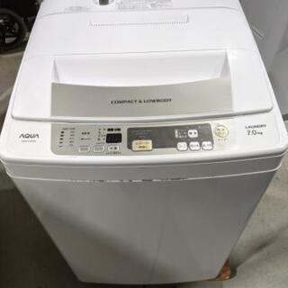 【ネット決済】AQUA 7.0kg全自動洗濯機　AQW-S70B...