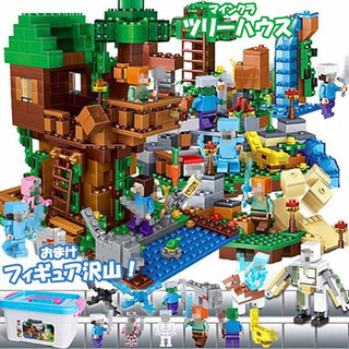 【ネット決済・配送可】LEGOレゴ互換-マインクラ-ツリーハウス...