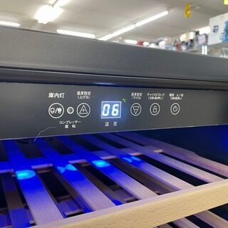 展示未使用品【 三ツ星貿易 】エクセレンス 1ドア ワインクーラー 51本収納 ワインセラー MLY-150A　④