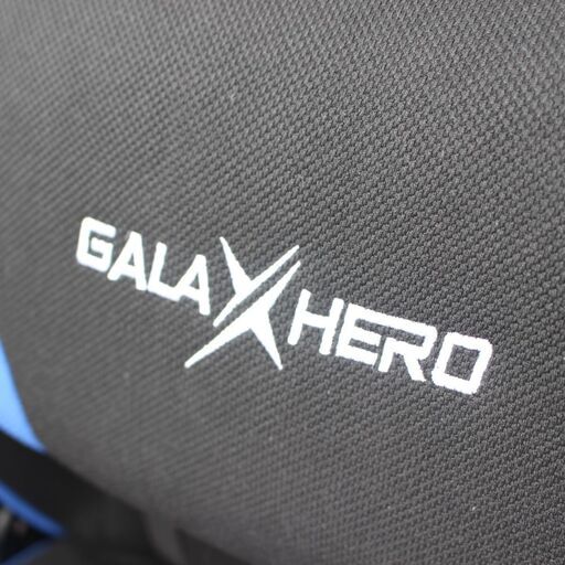 T018) ☆美品☆ GALAXHERO ゲーミングチェア MF0040 座椅子 360度回転 ハイバック リクライニング ヘッドレスト 可動肘 人間工学