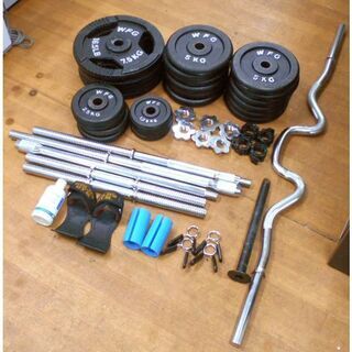 ♪WFG ダンベル/バーベルセット 105kg 札幌 引取限定□