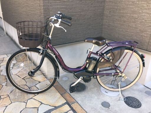 ３連休特価！美車バッテリーほぼ新品！8.7Ah ヤマハ　パスナチュラ　26インチ　 電動自転車　電動アシスト自転車　108②