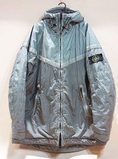 【苫小牧バナナ】NIKE×STONE ISLAND/ナイキ×ストーンアイランド MUSSOLA GOMMATA PRIMALOFT JACKET ナイロンメタルブルゾン XXL♪