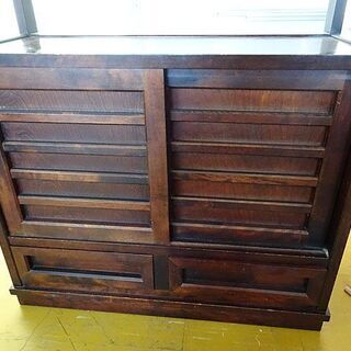 北海道民芸家具 茶棚 茶箪笥 飾り棚 樺 無垢材 管理No.i4※ 北海道民芸家具 】茶棚 茶箪笥 飾り棚 高級家具 樺 無垢材インテリア