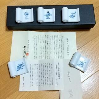 便利堂  国宝 鳥獣人物戯画 箸置(5個set)  (未使用品)...