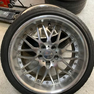 ワークエモーション CR 15インチ +37 7j タイヤr1r 山あり