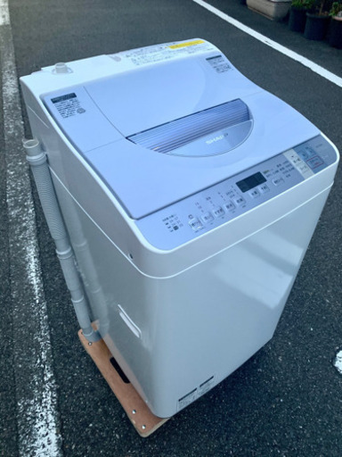 当日配送➕配送無料‼️ Ag+イオンコート5.5kg 洗濯乾燥機 ✨ヒーター乾燥‼️ブルー系 5.5キロ✨冷蔵庫 も出品✨洗濯機