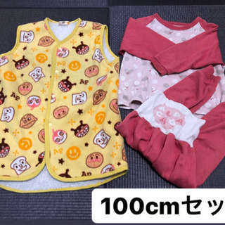 【お譲り先決定】100cm 冬 かい巻き布団 パジャマ セット