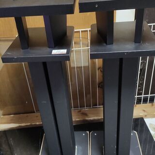 スピーカースタンド B&W STAV24S2とハヤミNX-B300S合体高さ77㎝ 支柱に砂