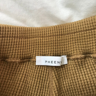 PHEENY ビッグ ワッフル サーマル スリット パンツ pheeny ワッフルスリットパンツ - メルカリ