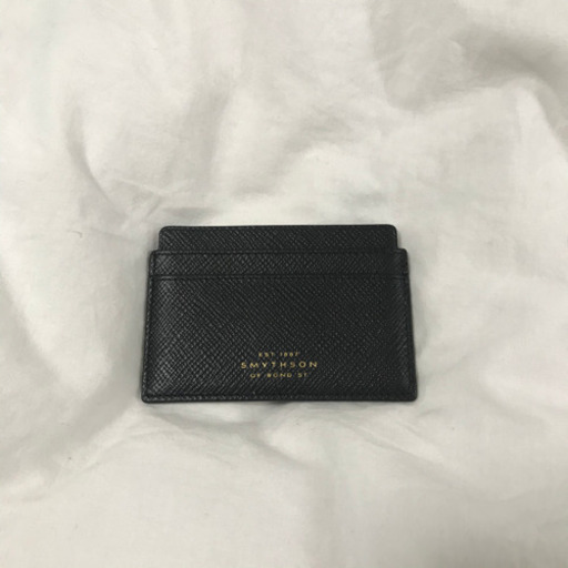 SMYTHSON スマイソン パナマ カードケース 名刺入れ ブラック