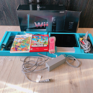 wii ブラック　本体　マリオブラザーズ　メジャマジマーチ