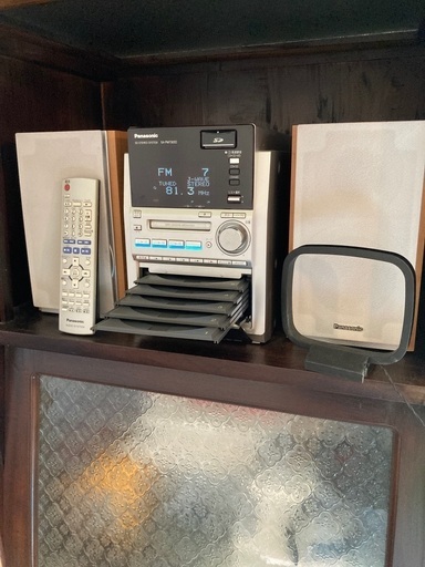 【美品】Panasonic コンポ→ ラジオ.テープ.SD.MD.CD聴けます