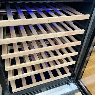 美品【 三ツ星貿易 】エクセレンス 1ドア ワインクーラー 51本収納 ワインセラー MLY-150　⑥