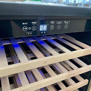 美品【 三ツ星貿易 】エクセレンス 1ドア ワインクーラー 51本収納 ワインセラー MLY-150　⑥