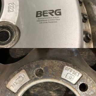 BS BERG ベルグ 社外ホイール 16インチ 4本 8J6HPCD139.7±0 深リム 希少
