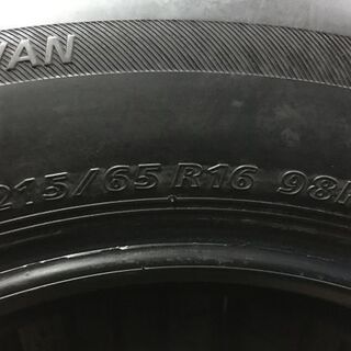 BS ECOPIA EX20RV 215/65R16 16インチ 夏タイヤ 4本 2016年製 バリ溝 アルファード エクストレイル等　(VTH353) クレジットカード QR決済可能