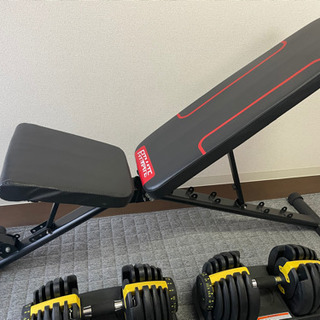 【受け渡し予定者確定済】アジャスタブルダンベル24kg×2、インクラインベンチ