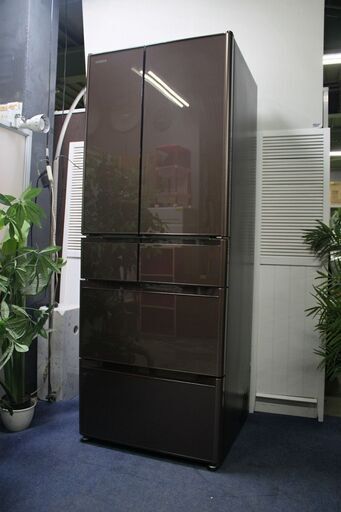 R2521) HITACHI 日立 6ドア冷凍冷蔵庫 R-XG48J(XH) 475L ガラス