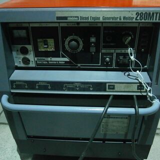 ☆中古品 新ダイワ 防音型エンジン発電機兼、溶接機 ウェルダー DGW280MTE 3673.6ｈ ディーゼル☆