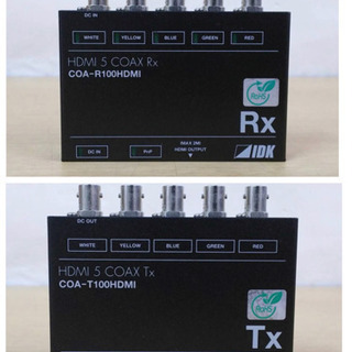 COA-100HDMI HDMI信号同軸延長器2セット アイディケイ中古現状渡しの 