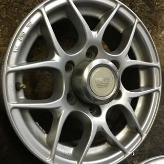 BS BERG ベルグ 社外ホイール 15インチ 4本 6.5J6HPCD139.7+30 ハイエース等 即決有　(VHO119) クレジットカード QR決済可能 BS BERG ベルグ 社外ホイール 15インチ 4本 6J6HPCD139.7+25