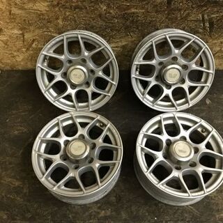 BS BERG ベルグ 社外ホイール 15インチ 4本 6.5J6HPCD139.7+30 ハイエース等 即決有　(VHO119) クレジットカード QR決済可能 BS BERG ベルグ 社外ホイール 15インチ 4本 6J6HPCD139.7+25