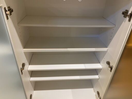 ミドルレンジボード レンジ台 ニトリ 白 収納棚 食器棚 品