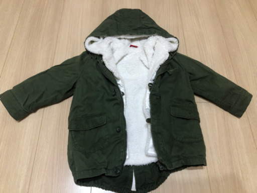 セール 子供服90サイズカーキジャンパー冬春用裏ボア取り外し可 Neosis 若松河田のキッズ用品 子供服 の中古あげます 譲ります ジモティーで不用品の処分
